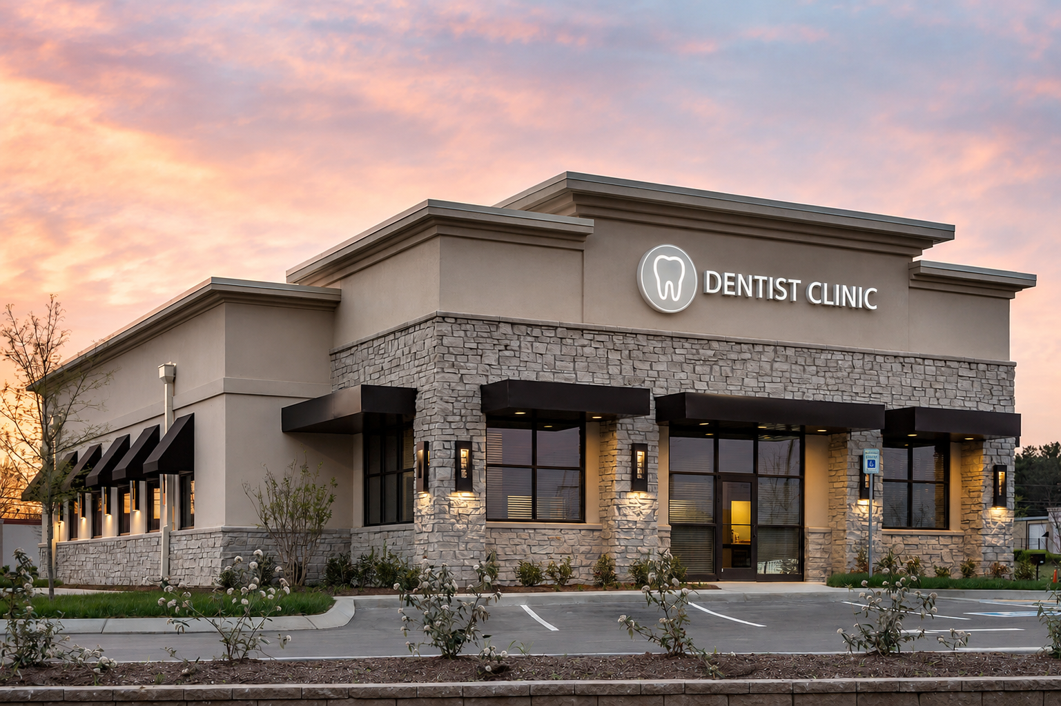 Newly opened dental clinic building