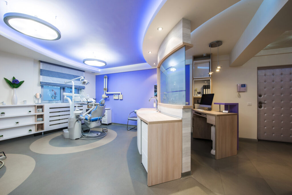 Modern dental operatory interior